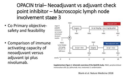 Neoadjuvant or adjuvant immunotherapy in melanoma stage iii | PPTX