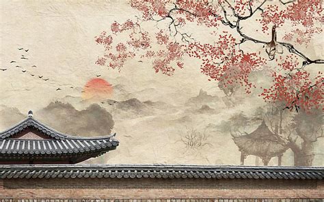 复古中国建筑主题中国风新中式背景淘宝素材(图片ID:2445838)_-背景墙-装饰素材_ 素材宝 scbao.com