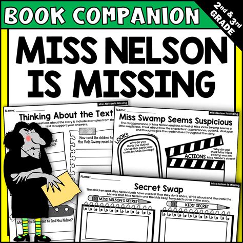 Character Miss Nelson Is Missing Printable