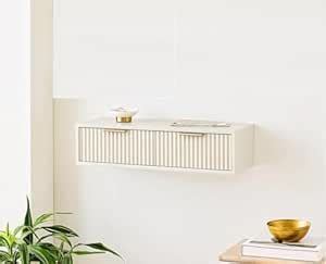 CRAFT D ARTS Wooden 2 Drawer Wall Mounted Kitchen Cabinet for Home ...