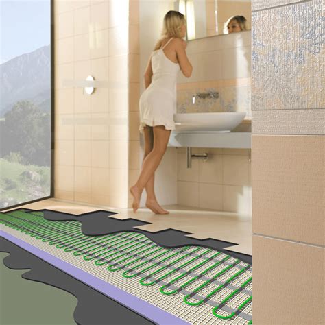 Bathroom Heated Floor Installation
