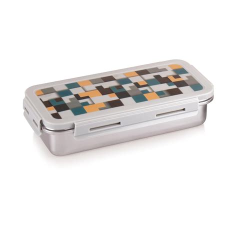 Buy Attro Volvo Stainless Steel Lunch Box with 1 Small Container ...