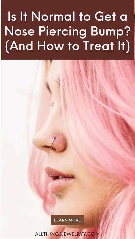 Bump on nose piercing – Artofit