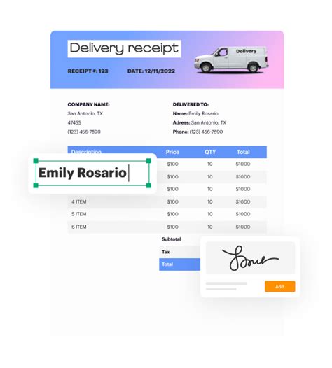 Bakery Receipt generator tool with Customizable PDF Templates | pdfFiller