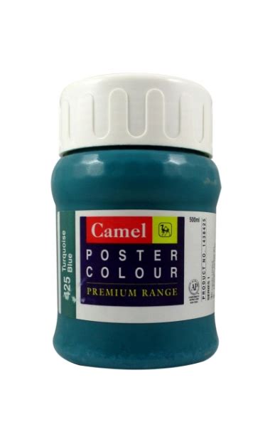 htconline.in| Camlin Poster Colour SR1 500ml Turquoise Blue - htconline.in
