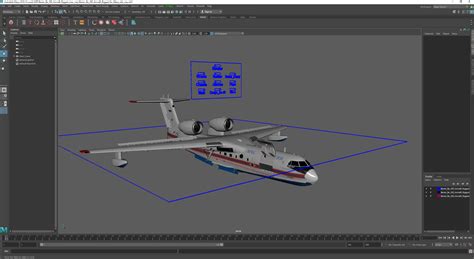3D Beriev Be 200 Aircraft Rigged for Maya model | 3D Molier International
