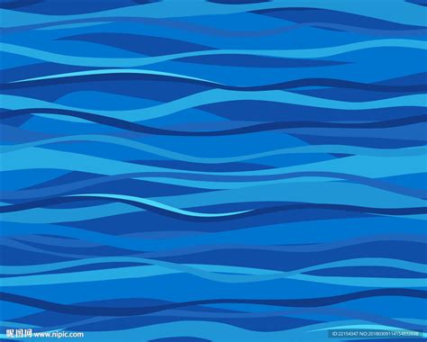 矢量海洋线条蓝色背波浪海浪抽像设计图__广告设计_广告设计_设计图库_昵图网nipic.com