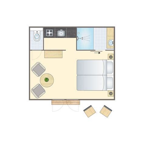 2-person lodge 2B on Holiday park Nature Parc Saint Hubert