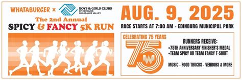 Whataburger x BGCE Spicy & Fancy 5K Run, 702 Cullen St, Edinburg, TX ...