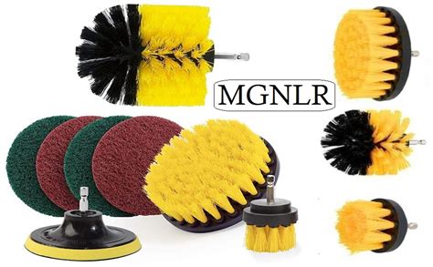 MGNLR Power Drill Scrubber Set - 8 PCS Brush Attachment Set, Grout ...