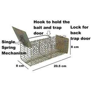 EaglesFord® Rat/Mouse/Rodent Trap Cage Rustic Copper (Chain Trap ...