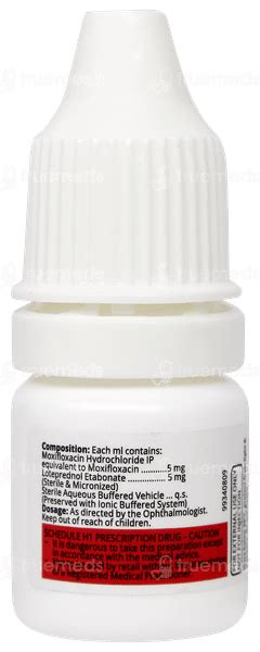 Moxicip Lp Eye Drop 5 Ml - Uses, Side Effects, Dosage, Price | Truemeds