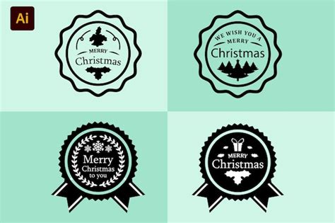 Logo christmas christmas day logo 109 | Premium Vector