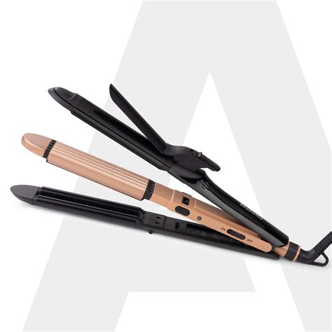 4 in1 hair Straightener, Wavy Hair, Crimper, Curler, Hair Styler – Agaro