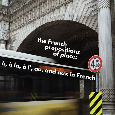 The French prepositions of place À, À la, À l’, Au, and Aux in French