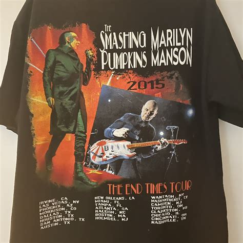 2015 Marilyn Manson X Smashing Pumpkins Shirt End Tim… - Gem