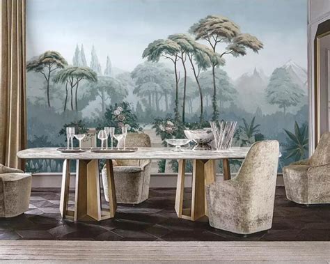 Nature-Inspired Garden Stairway Wallpaper