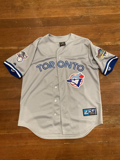 Gray Used Large Majestic Cooperstown Collection Toronto Blue Jays ...