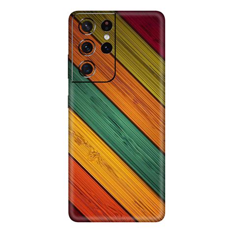 Samsung Galaxy S21 Series Multi Color Strip Mobile Skin – Techskin