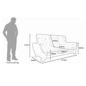 Buy Davos 3 Seater Camel Brown Leather Sofa Online At Durian