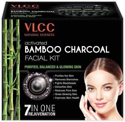 VLCC Activated Bamboo Charcoal Facial Kit, 60 g : Amazon.in: Beauty