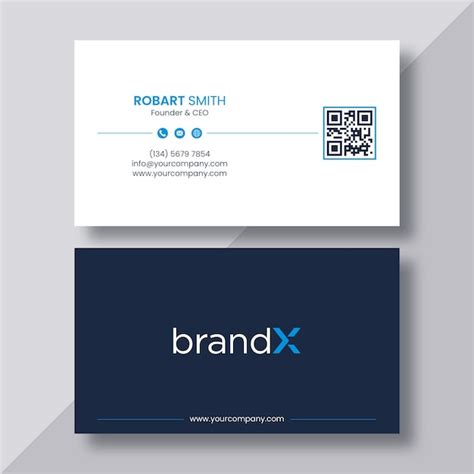 QR Code Business Card Template 的图像结果