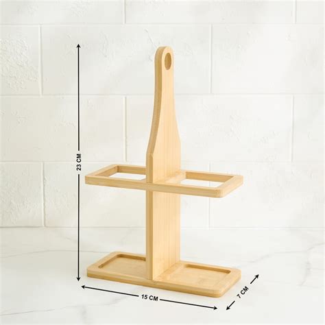 Buy Regal Luxe Verbia Set of 2 Glass Oil Dispensers with Bamboo Stand ...