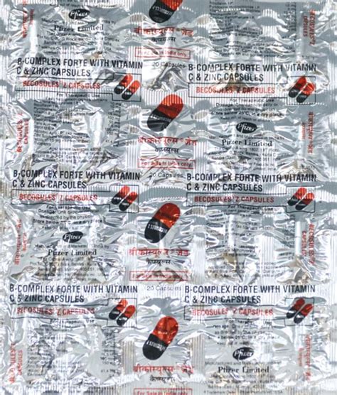 Becosules Z Capsule: Uses, Side Effects, Price, Dosage & More Info ...