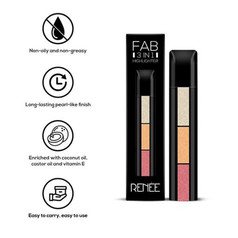 RENEE Fab 3 in 1 Highlighter 4.5gm – Renee Cosmetics
