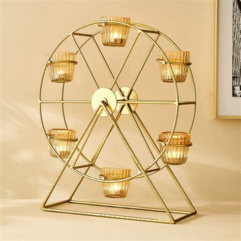 Buy Kimora Fantasy Metal Giant Wheel Multi-T-Light Holder from Home ...