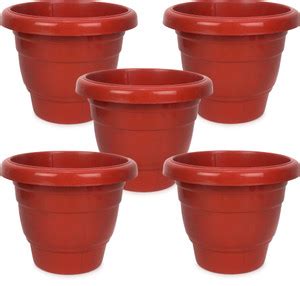 JOREN Plastic Gamla/Planter/Pot, 8 inch | Garden Planters Plant ...