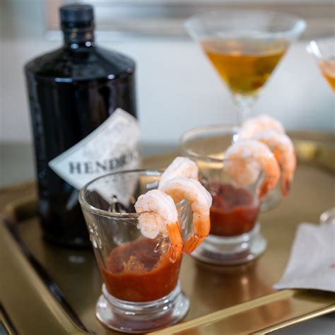 fwo | dirty gin martini and shrimp cocktail - Style at a Certain Age