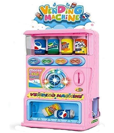 Buy Interactive Vending Machine Toy, Pretend Play Electronic Drink ...