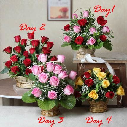 Send Romantic Flower Basket Serenade Online in India at Indiagift.in
