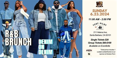 R&B Brunch - Denim on Denim Theme, Test Pilot, Santa Barbara, 23 June ...