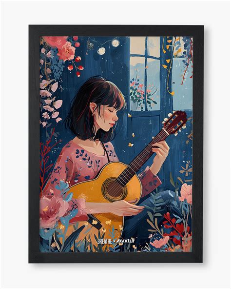 Blooms and Strings Art Poster – Myxtur