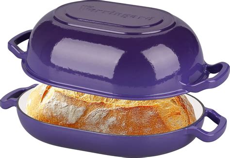 Amazon.com: VORRINGARD Enameled Cast Iron Sourdough Bread Oven, Dutch ...