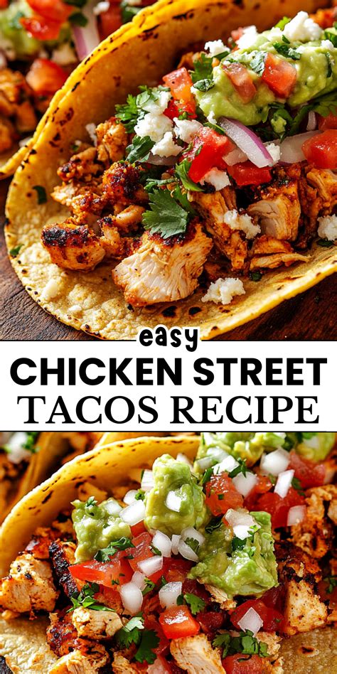 Easy Chicken Street Tacos Recipe | Recipe | Mexican food recipes easy ...