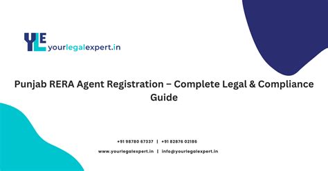 Punjab RERA Agent Registration – Complete Legal & Compliance Guide