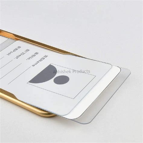Golden Aluminium ID Card Holder | AbhishekID – Abhishek Products