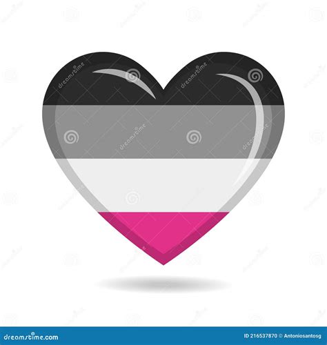 Gynephilia Pride Flag in Heart Shape Vector Illustration Stock Vector ...