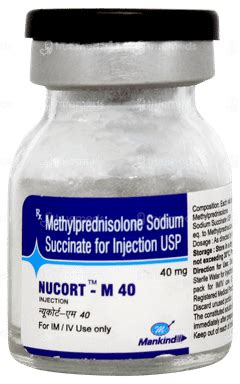 Nucort M 40 Mg Injection 1 - Uses, Side Effects, Dosage, Price | Truemeds