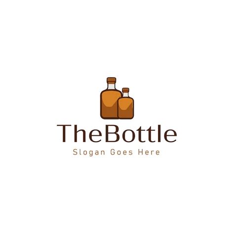 Bottle vector logo design | Premium Vector
