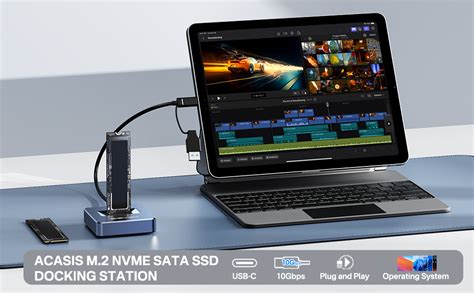 ACASIS NVME SSD Reader Adapter, Aluminium Alloy Housing Fast Heat ...