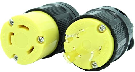 Buy Journeyman-Pro NEMA L6-20 Plug & Connector Set, NEMA L6-20R & L6 ...