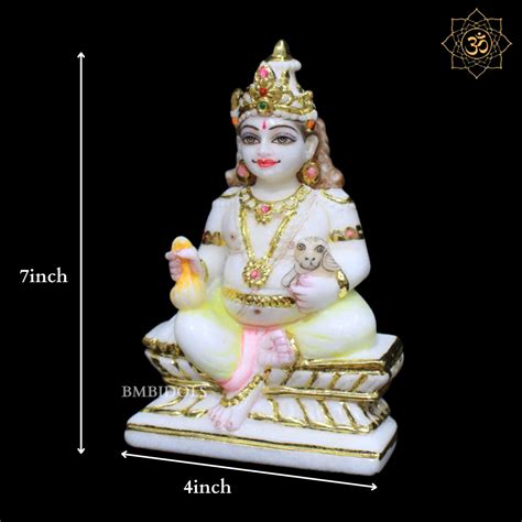 Marble Kuber Marble Murti for Homes and Temples in 7inch – BMBIDOLS