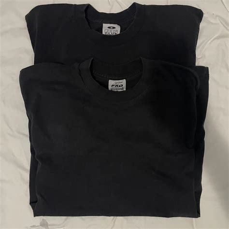 2 blank heavy weight pro club tees pack One regular... - Depop