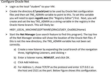 Image result for Oracle Net Manager Problem