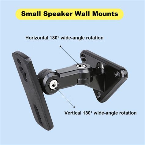 Universal All Metal Speaker Brackets Swivel Tilt Heavy Duty Howonder ...