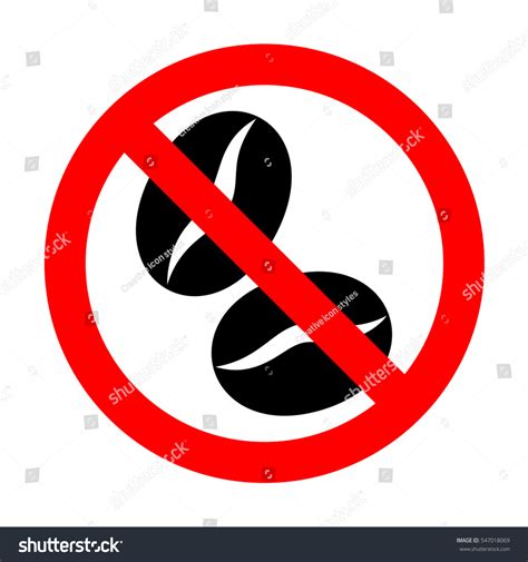 No Coffee Beans Sign: เวกเตอร์สต็อก (ปลอดค่าลิขสิทธิ์) 547018069